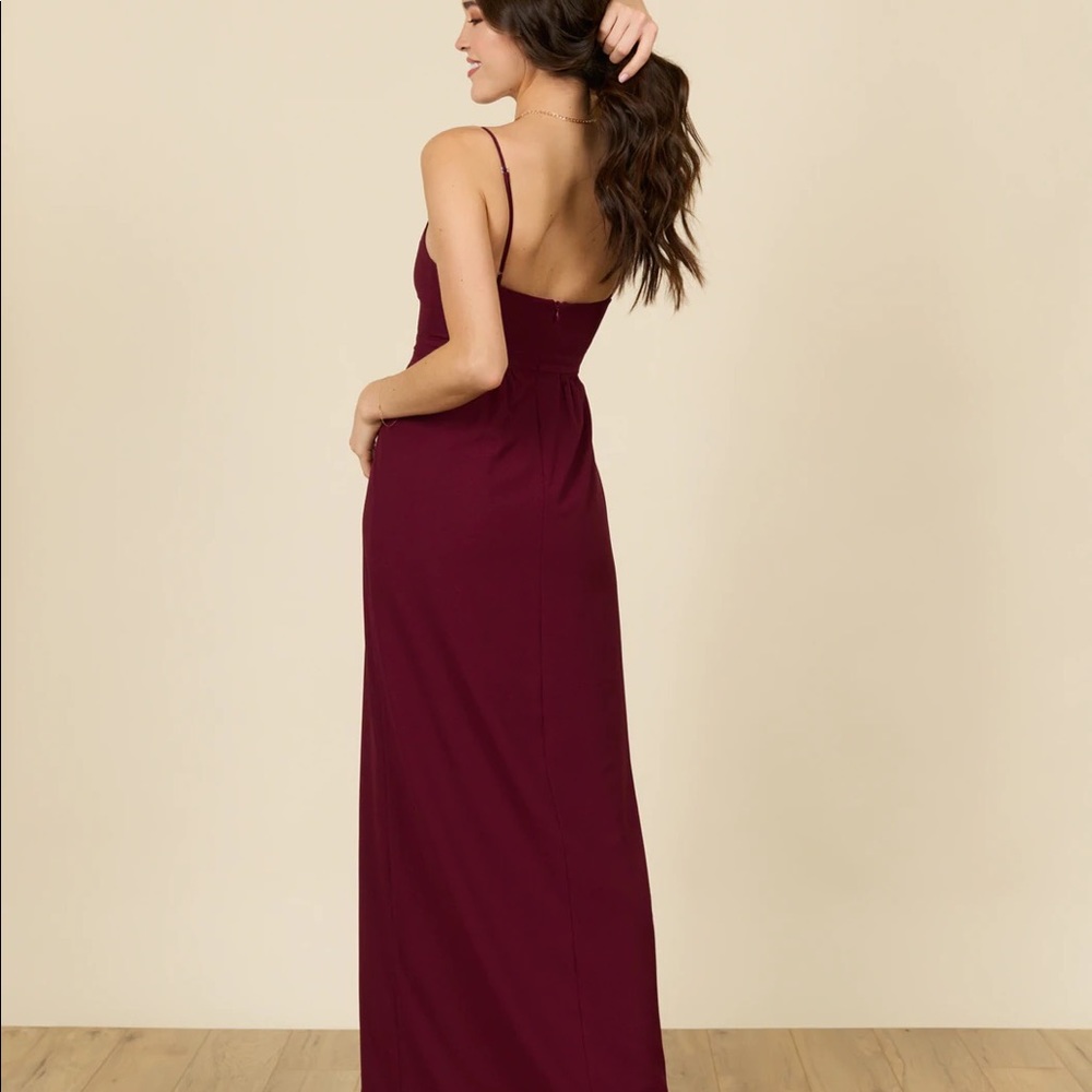 Park & Fifth Valdes dress burgundy - Picture 4 of 7